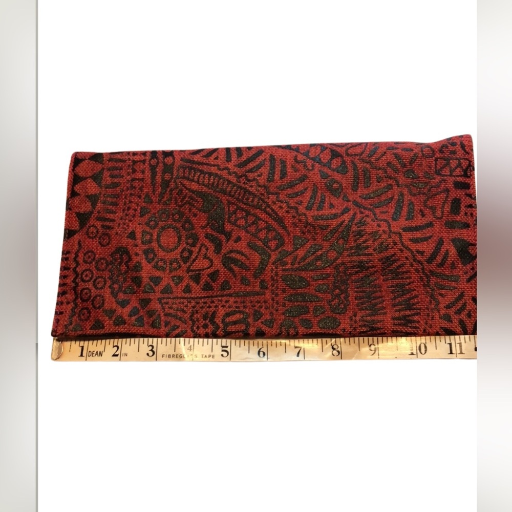 Red Patterned Clutch - image 2
